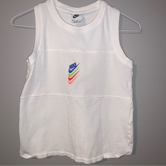 Nike Tops - Nike women medium tank multi color swoosh